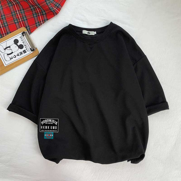 【M~5XL】半袖　楽ちん　ゆるシルエット　おしゃれTシャツ 　合わせやすい夏Tシャツ