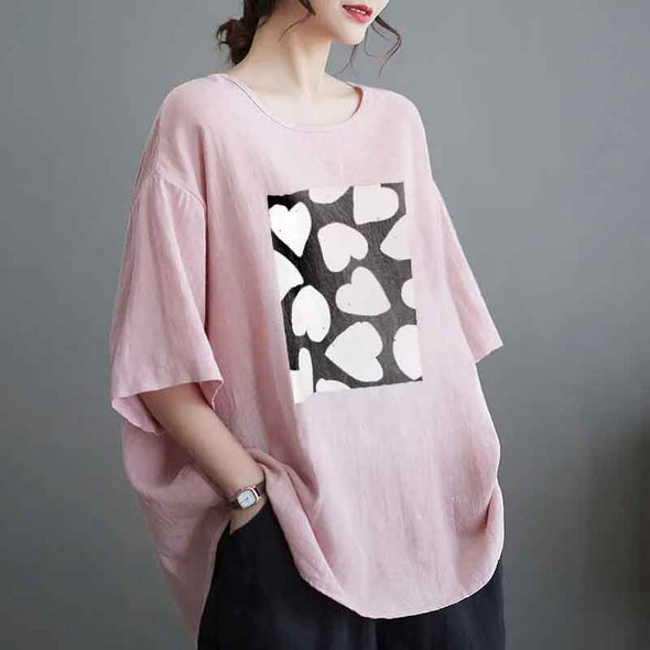 大人かわいい　ゆるシルエット　色バリ豊か　半袖Tシャツ