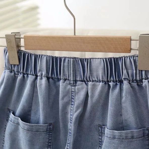 【S~2XL】大人ファッション　フロントボタン　シンプル　無地　デニムスカート