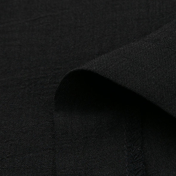 【S~5XL】シンプルカジュアル　無地　マキシ丈　シャツワンピース