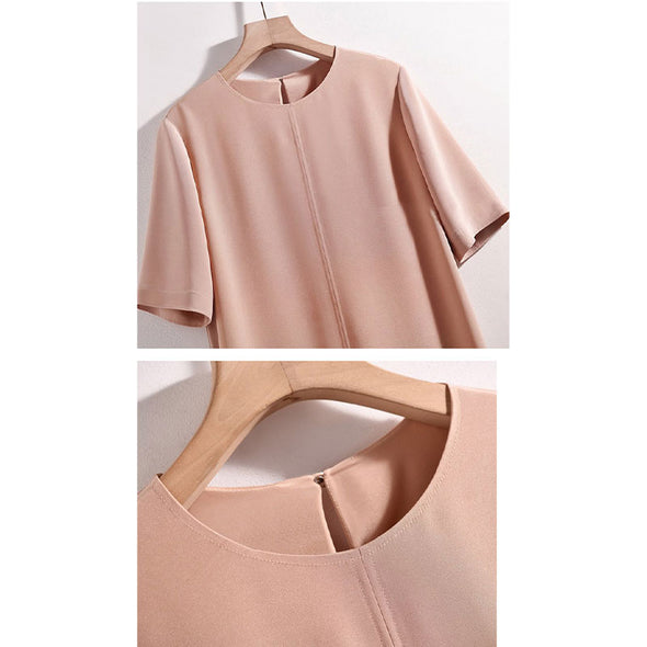【S~2XL】シンプル 　カジュアル　オンオフ兼用　こなれ感　ウエストリボン　夏ワンピース