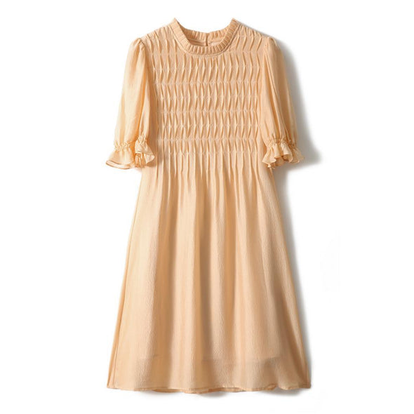 【S~2XL】韓国ファッション　薄手生地　夏人気　ふんわりワンピース
