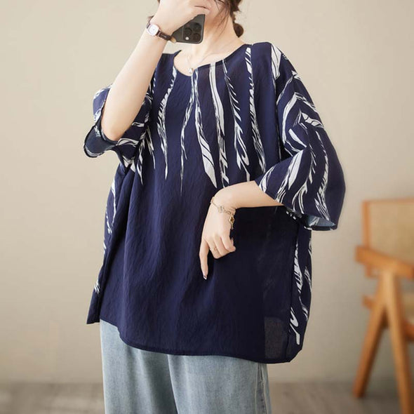 大人ファッション　ゆるシルエット　おしゃれ　ブラウス　夏Ｔシャツ
