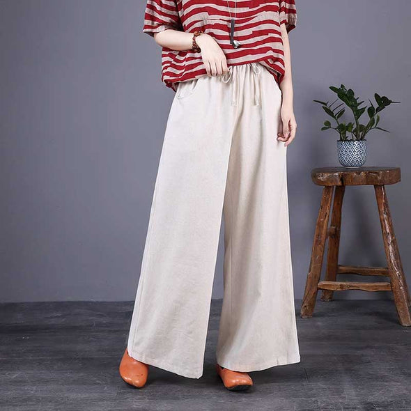 【S～4XL】多色展開　ワイド風パンツ　シンプル無地　大きいサイズ　サルエルパンツ