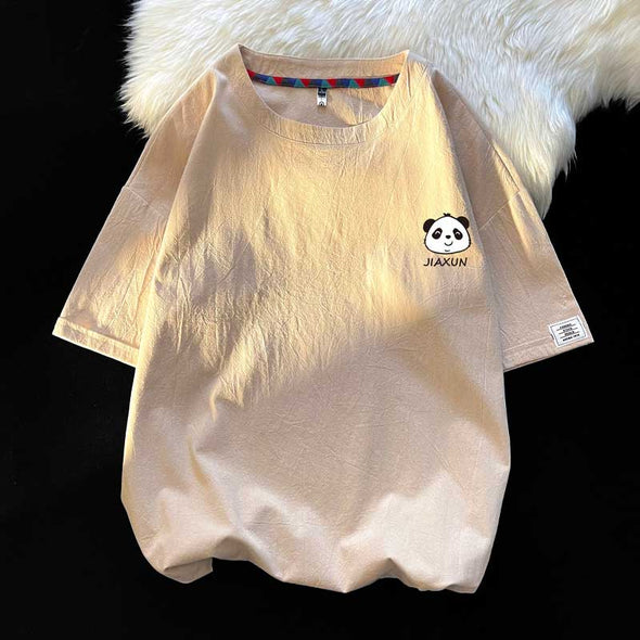 人気【Ｍ～5XL】パンダ柄　プリント　ゆるシルエット　かわいい　夏定番Ｔシャツ