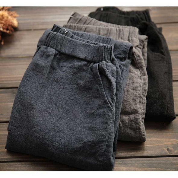 【S~5XL】レディースサルエルパンツ　夏　楽ちん　無地　シンプル　パンツ