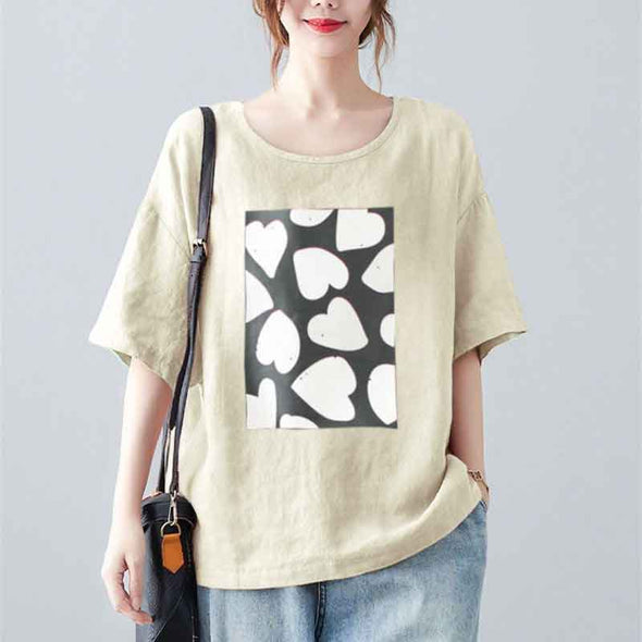 大人かわいい　ゆるシルエット　色バリ豊か　半袖Tシャツ
