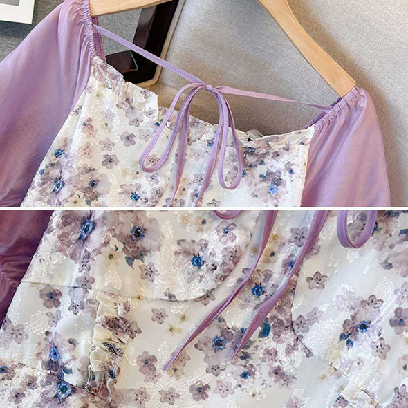 【XL～7XL】フェミニン　かわいい　おしゃれワンピース　花柄　華やか夏ワンピース