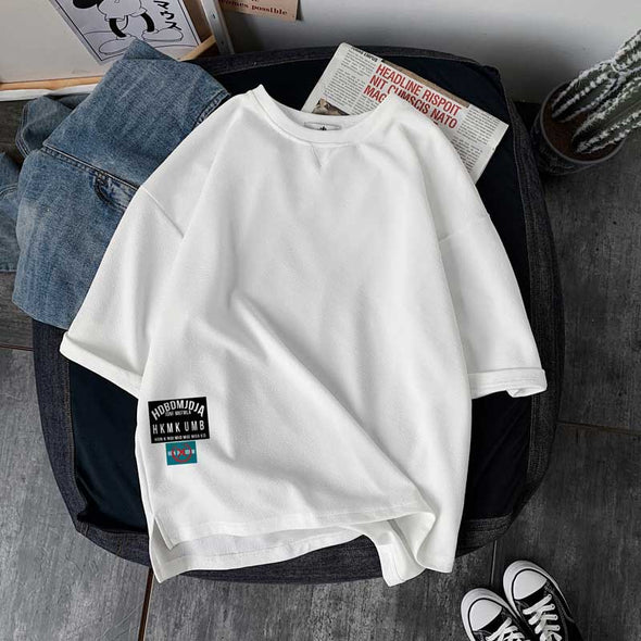 【M~5XL】半袖　楽ちん　ゆるシルエット　おしゃれTシャツ 　合わせやすい夏Tシャツ