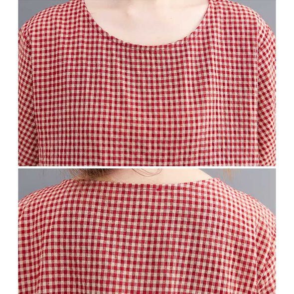 【L～3XL】チェック柄　ストラップシャツ　おしゃれ　カジュアル　大人シャツ・ブラウス
