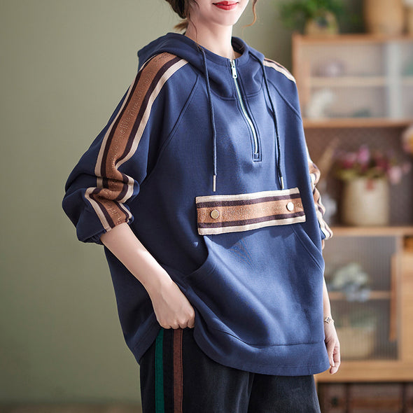【M~2XL】大人カジュアル　アルファベット　ゆるシルエット　秋冬パーカー