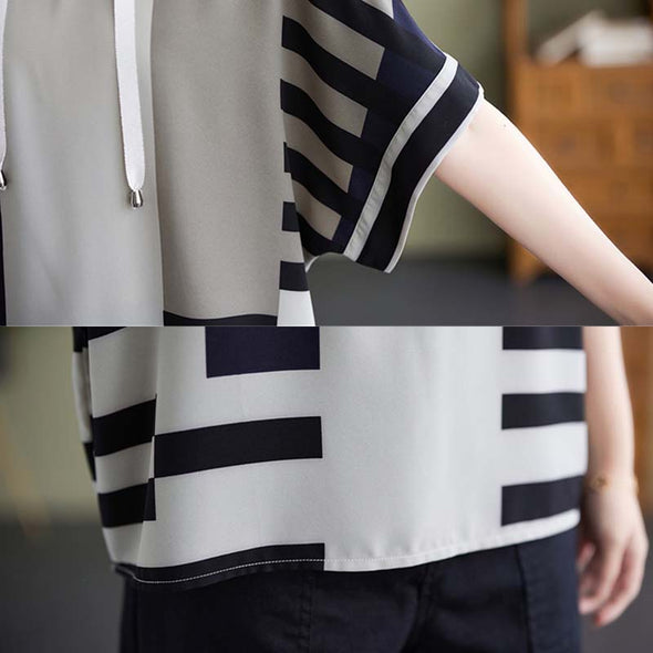 【XL.2XL】ゆったり　フート付き　ドルマン風　おしゃれトップス　夏定番Ｔシャツ