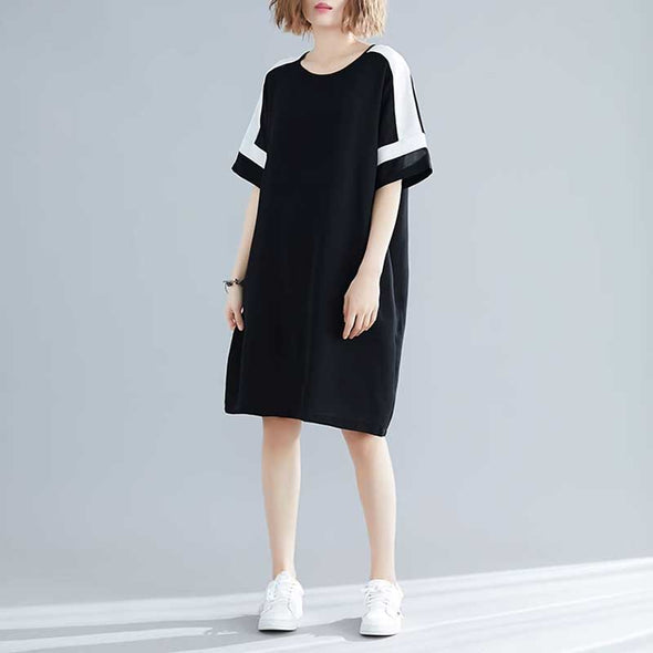 【XL~2XL】大人カジュアル　楽ちんシフォン　チュニックワンピース