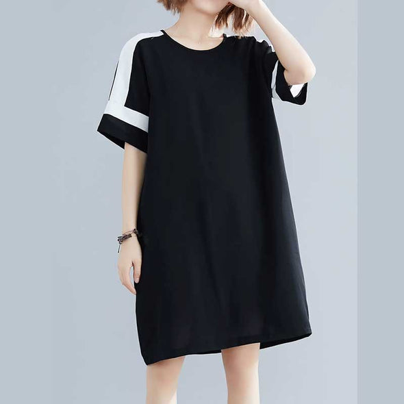 【XL~2XL】大人カジュアル　楽ちんシフォン　チュニックワンピース