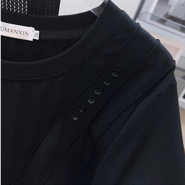 【2XL~7XL】大きいサイズ　無地　おしゃれ　レディースTシャツ