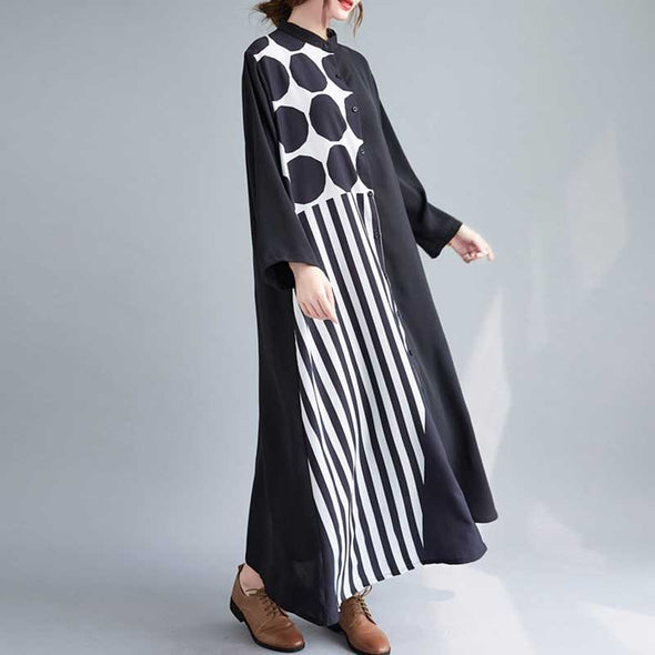 韓国ファッション　おしゃれ　ロングシャツワンピース　春コーデ　人気ワンピース