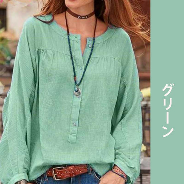 大人シャツ　ブラウス　5XL無地シャツ　春夏トップス　ゆったりシャツ