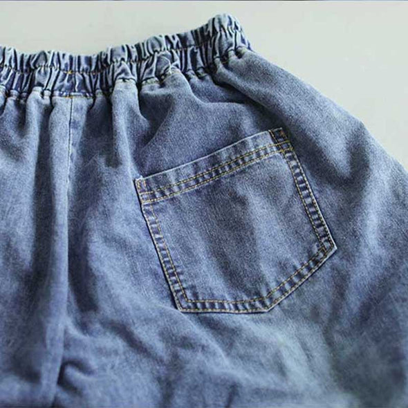 人気フレア型　デニムパンツ　ワイドパンツ シンプルワイドデニムパンツ
