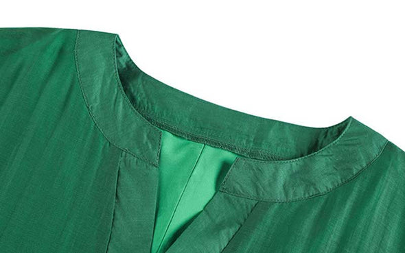 【XL~4XL】大人ファッション　おしゃれシフォンワンピース　楽ちん　夏ワンピース　裏地あり　人気ワンピース