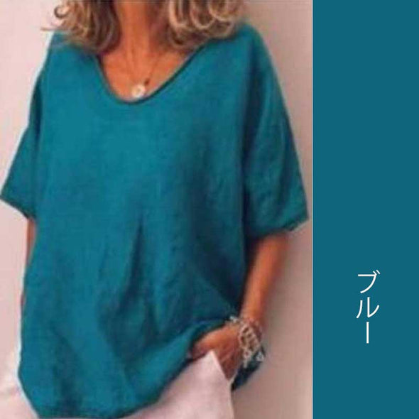 大人半袖Ｔシャツ　ゆったり　レディースTシャツ　無地　おしゃれ夏Tシャツ