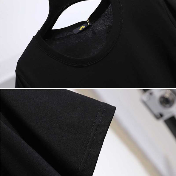 大きいサイズトップス　半袖Tシャツ　フレア裾　無地　おしゃれTシャツ