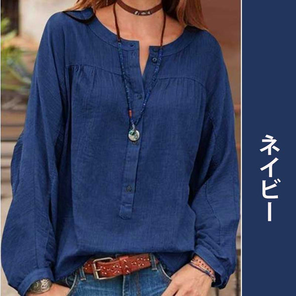 大人シャツ　ブラウス　5XL無地シャツ　春夏トップス　ゆったりシャツ