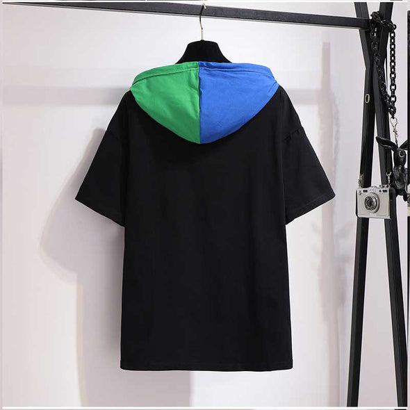 レディースTシャツ　フード付きTシャツ　ゆるシルエット　おしゃれTシャツ