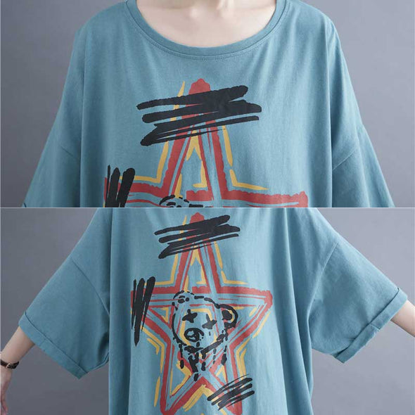 夏定番　韓国風　ゆるシルエット　おしゃれTシャツ　中袖　ゆったり　かわいいTシャツ　大きいサイズトップス