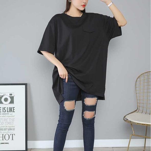 レディースTシャツ大きいサイズ　【4XL~8XL】無地　ゆったり　大きいサイズ　おしゃれTシャツ　夏トップス　人気Tシャツ
