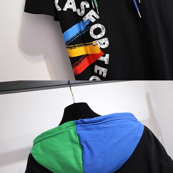 レディースTシャツ　フード付きTシャツ　ゆるシルエット　おしゃれTシャツ
