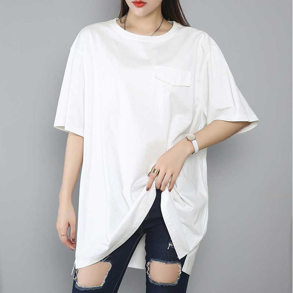 レディースTシャツ大きいサイズ　【4XL~8XL】無地　ゆったり　大きいサイズ　おしゃれTシャツ　夏トップス　人気Tシャツ